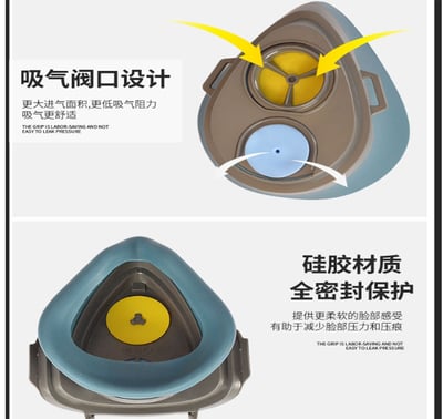 ~子甄彣璟~豬鼻子 防毒面具 防毒口罩 防毒面罩 工業口罩 噴漆防毒面具 防塵面罩 防毒面具 防毒 口罩 7