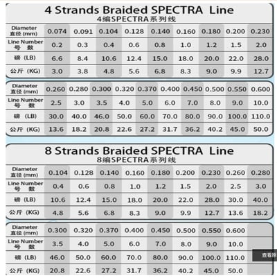 ~子甄彣璟~SPECTRA線 4編 8編 100米 300米 大力馬 魚線 0.4號-10.0號 編織線 釣魚線 PE線 競技主線 子線5