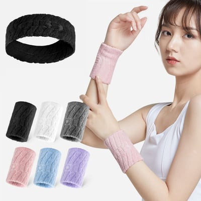 ~子甄彣璟~運動頭帶 護腕 吸汗 擦汗 毛巾 運動 健美 健身跑步 籃球 網球 羽毛球 護手腕1