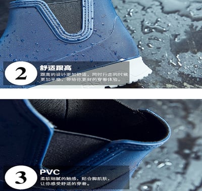 ~子甄彣璟~男潮時尚 雨鞋 雨靴 防水 防滑 釣魚鞋 工作鞋 沙灘鞋 休閒鞋 溯溪鞋 兩棲鞋 廚師鞋 鞋子 防水鞋4