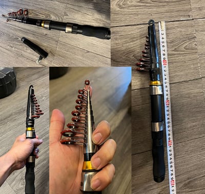 ~子甄彣璟~LEO 黑色超短小海竿 海竿 高碳素 遠投 海釣 拋竿 魚竿 遠投竿 釣魚竿 硬調 (不含捲線器)8