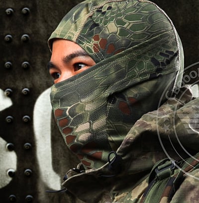 ~子甄彣璟~戰術頭套 響尾蛇蟒紋面罩 迷彩面罩 忍者頭套 CS頭套 野戰 叢林戰 自行車 腳踏車 機車防曬 防風 防寒3