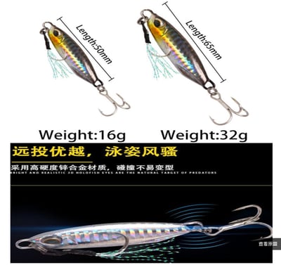 ~子甄彣璟~短版duo鐵板 全泳層 仿生餌 路亞餌 假餌 沉鉛筆 誘餌 擬餌 遠拋頭 鐵板 鐳射反光 假魚 小魚 釣魚5