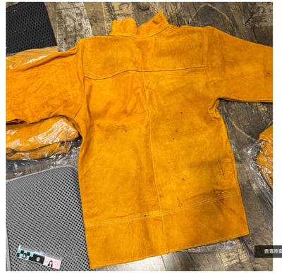 ~子甄彣璟~促銷價-純牛皮 夾克 電銲服 牛皮 電銲衣 防燙服 電焊 抗磨 耐熱 工作服 工作衣 氬銲 氬焊 勞工3