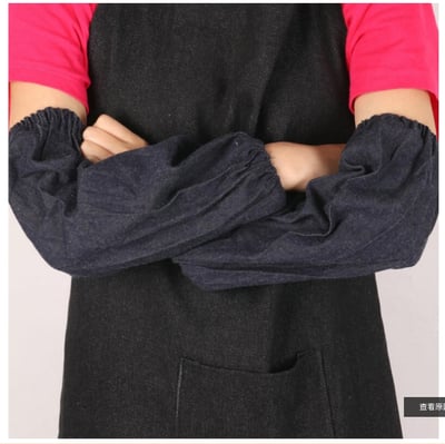 ~子甄彣璟~薄款 牛仔布 套袖 耐髒 防污 電焊 砂輪機 防火花 隔熱 耐磨 勞保 防護袖 袖套 工作衣 工業用品6