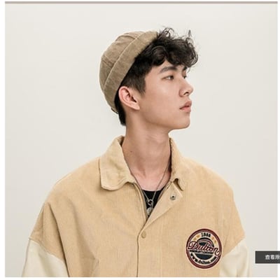 ~子甄彣璟~瓜皮帽 日系 棉質 帽子 圓頂 雅痞流氓帽 地主帽 水兵帽 地主帽 流氓帽 遮陽帽 嘻哈帽 遮陽帽 工作帽9