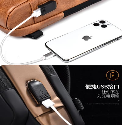 ~子甄彣璟~側背包X314 密碼鎖 斜挎包 多功能大容量 斜背包 胸包 旅行包 防潑水 背包 錢包 單肩包 側肩包8