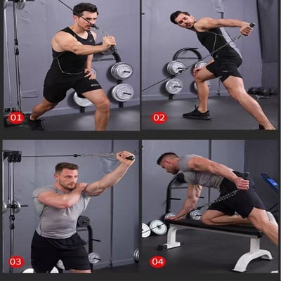 ~子甄彣璟~單臂手把 健身手把 鍛鍊核心 大飛鳥綜合訓練器 肱三頭肌 鍊機 力量訓練 健身手柄2