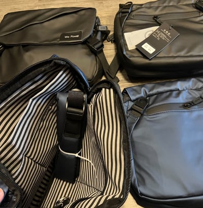 ~子甄彣璟~側背包1100-31 郵差包 多功能大容量 斜背包 斜挎包 旅行包 防潑水 背包 錢包 單肩包 側肩包2