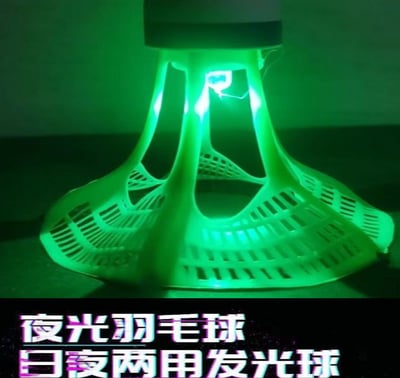 ~子甄彣璟~自動回彈 羽毛球 單人訓練器 練習神器 羽毛球訓練器 夜光球 夜日兩用 室內運動 羽毛球陪練器4