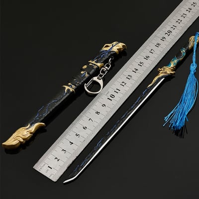 ~子甄彣璟~黑金古刀22cm+刀架 珍藏品 工藝品 模型擺件 生日禮物 交換禮物 不開刃3