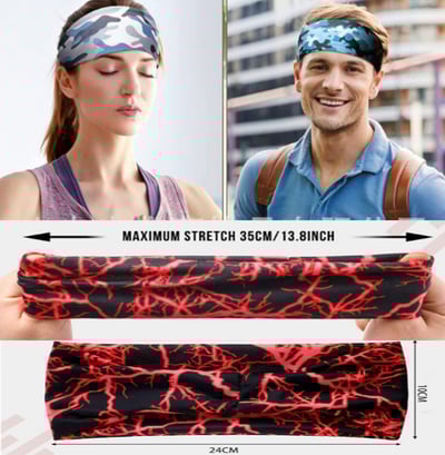 ~子甄彣璟~戰牌-運動吸汗頭帶 止汗 頭帶 運動汗帶 束髮圈 髮帶 毛巾 髮帶 頭巾 跑步 慢跑 瑜珈 健身 運動頭巾7