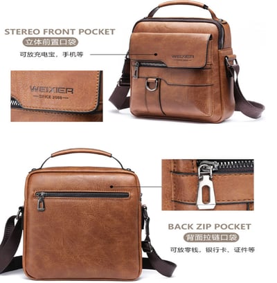 ~子甄彣璟~D268 復古豎款背包 側背包 斜挎包 斜背包 商務包 手提包 錢包 單肩包 側肩包 休閑包9