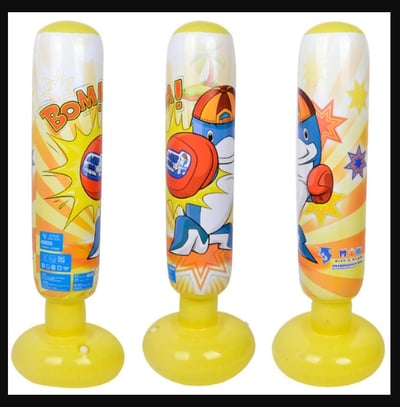 ~子甄彣璟~促銷中-拳擊不倒翁買就送充氣筒 回彈力強 充氣沙袋 沙包 出氣筒 發洩 泄憤玩具 拳擊 散打  健身運動7