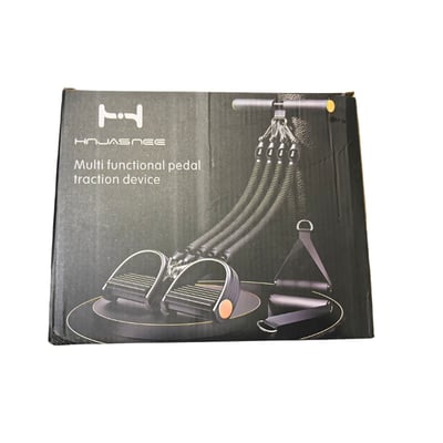 ~子甄彣璟~多功能腳蹬拉力器 擴胸 仰臥起坐 健身鍛煉 阻力繩 拉力器 拉力繩 彈力繩2