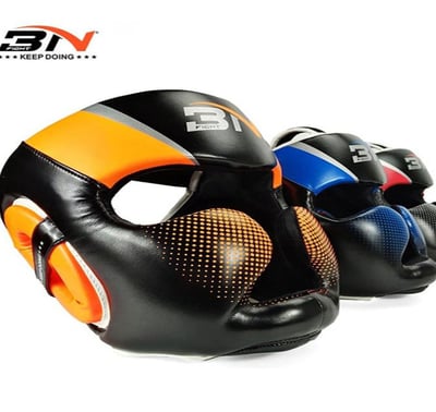 ~子甄彣璟~泰拳 跆拳道 全防護頭盔 護頭套 空手道護頭 拳擊頭套 散打 訓練帽 練習護具 運動頭套 拳館 成人兒童頭套9