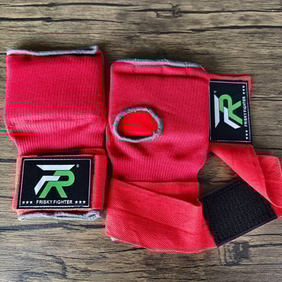 ~子甄彣璟~FRISKY 懶人快速纏手帶 凝膠手套 半指拳套 護手布 拳鋒 護拳鋒 拳擊 護手套 格鬥 散打 泰拳 護具 搏擊 拳鋒套 12
