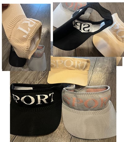 ~子甄彣璟~SPORT 空頂帽 加大帽檐 遮陽防曬 運動帽 棒球帽 防曬帽 太陽帽 女帽百搭 棒球帽 遮陽帽 鴨舌帽2