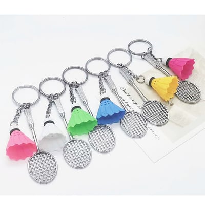 ~子甄彣璟~羽毛球鑰匙圈 鑰匙扣 吊飾 羽球吊飾 紀念品 運動 羽毛球鑰匙扣 飾品 鑰匙掛件 生日禮物4