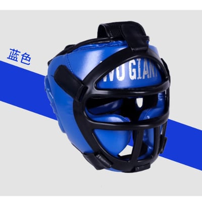 ~子甄彣璟~戰牌 拳擊 面罩頭盔 泰拳 跆拳道 搏擊全防護頭盔 護頭套 頭套 散打 練習護具 運動 格鬥頭套2