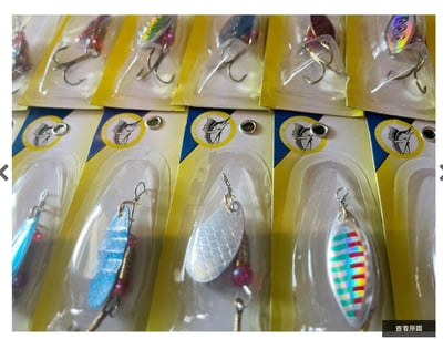 ~子甄彣璟~促銷瘋狂價-路亞魚餌30個只要350元-金屬魚餌漁具 鐵板 亮片 魚形 路亞餌 釣魚 假餌 魚餌 海釣 米諾5