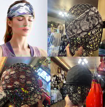 ~子甄彣璟~戰牌-運動吸汗頭帶 止汗 頭帶 運動汗帶 束髮圈 髮帶 毛巾 髮帶 頭巾 跑步 慢跑 瑜珈 健身 運動頭巾5