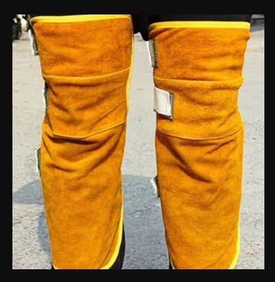 ~子甄彣璟~大腿腳套 牛皮電焊腳套 護腿套 護腳 魔鬼氈大護腳 氬焊 CO2 切割機 防燙 耐磨 防火花 燒焊 電銲 焊工護腳6