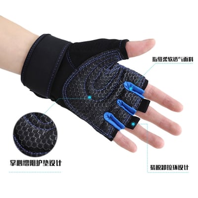 ~子甄彣璟~出清價-健身手套 騎行手套 健身 舉重 保護手腕 半指手套 護手腕 透氣 護腕 運動 騎車 拳擊 散打 搏擊10