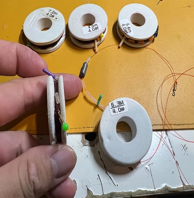 ~子甄彣璟~釣魚線組套裝 3.6米4.5米5.4米6.3米7.2米魚線 太空豆 八字環 鉛皮 漂座 鉛皮座1