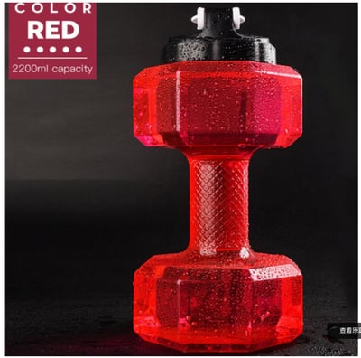 ~子甄彣璟~啞鈴水壺 2200ML 大容量 運動水壺 健身水壺 造型水壺 水瓶 大水瓶 健身 創意啞鈴7