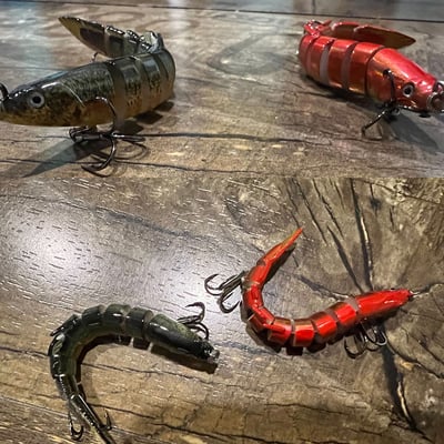 ~子甄彣璟~泥鰍 硬餌 路亞假餌 路亞餌 多節魚 魚餌 仿生餌 泳姿逼真 假魚 假餌 全泳層通殺7