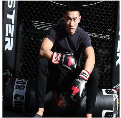 ~子甄彣璟~虎纹10盎司拳擊手套 一次成型拳套 拳擊手套 搏擊手套 散打 泰拳 格鬥 散打 搏擊 武術 比賽沙袋拳套1