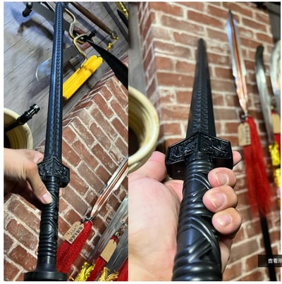 ~子甄彣璟~龍裕塑鋼 塑鋼黑漢劍/DRAGON STEEL/台製塑鋼/COSPLAY/武俠兵器/刀劍收藏/秦劍/中國劍 漢劍1