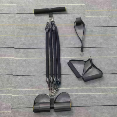 ~子甄彣璟~多功能腳蹬拉力器 擴胸 仰臥起坐 健身鍛煉 阻力繩 拉力器 拉力繩 彈力繩4