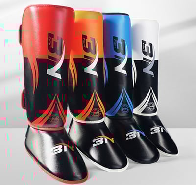 ~子甄彣璟~BN 1副2只價格-拳擊 護腿 泰拳 護脛連腳背 散打搏擊 一體成型護腳 運動護具 護具 側踢 重量訓練 腳套9