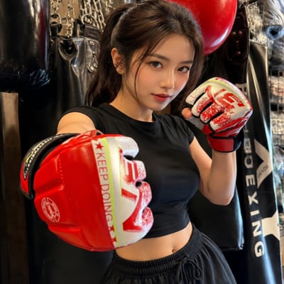 ~子甄彣璟~重磅款 MMA拳套 半指拳套 格鬥拳套 UFC拳套 散打 自由搏擊 泰拳 拳套 搏擊 綜合格鬥 手套 訓練拳套 沙袋拳套1
