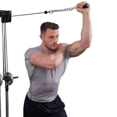 ~子甄彣璟~單臂手把 健身手把 鍛鍊核心 大飛鳥綜合訓練器 肱三頭肌 鍊機 力量訓練 健身手柄1