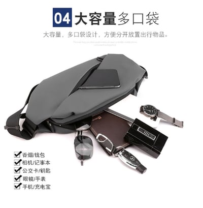 ~子甄彣璟~單肩包1100-20 胸包 多功能大容量 運動腰包 斜挎包 旅行包 防潑水 背包 錢包 腰包7