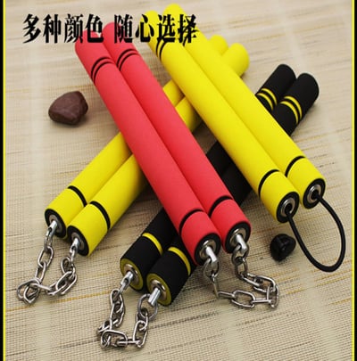 ~子甄彣璟~海綿雙節棍 成人 兒童 初學者練習棍 武術用品 李小龍 雙截棍 二節棍 練短棍 功夫棍 武術棍 練習棍 散打5