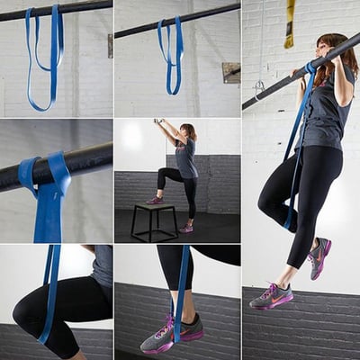 ~子甄彣璟~核心訓練 拉力帶 阻力帶 彈力帶 瑜珈輔助 阻力訓練圈 居家健身 運動 瑜珈 復健 伸展 訓練繩 拉力繩14