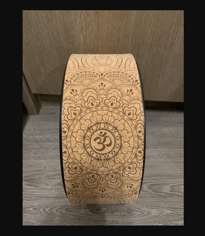 ~子甄彣璟~耐壓款-瑜珈圈 曼陀羅花圖騰 高強抗壓 橡膠瑜珈輪PU 達摩輪 後彎神器 普拉提圈 瑜伽輪 放鬆 平衡 紓壓健身器材7