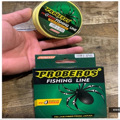~子甄彣璟~PROBEROS 100米 大力馬 魚線 0.4號-10.0號 編織線 釣魚線 4編 PE線 競技主線 子線綁鉤 不易斷3