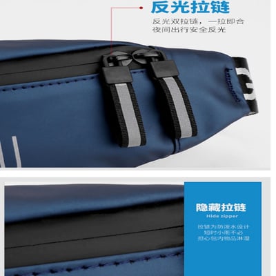 ~子甄彣璟~運動腰包 1100-18 側背包 斜挎包 多功能大容量 斜背包 胸包 旅行包 防潑水 背包 錢包 腰包4