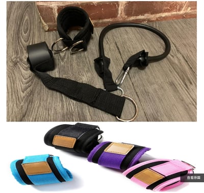 ~子甄彣璟~門架腳環 拉力器 腳套 瑜珈 運動 健身 腳踝扣 腿部 訓練器 練臀 練腿 綁腿 阻力繩 拉伸器 拉力繩2