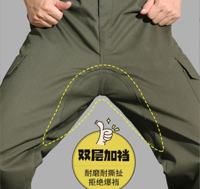 ~子甄彣璟~褲襠加厚 工作褲 加襠 防爆襠 防刮 防火花 耐磨  電焊 工地 勞工 工作服 褲子 1