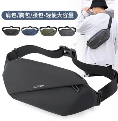 ~子甄彣璟~單肩包1100-20 胸包 多功能大容量 運動腰包 斜挎包 旅行包 防潑水 背包 錢包 腰包3