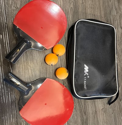 ~子甄彣璟~MK 乒乓球拍 練習長柄 短柄一組2支 比賽用單拍 橫拍 直拍 長柄橫拍 短柄直拍 桌球 球拍 對拍套裝9