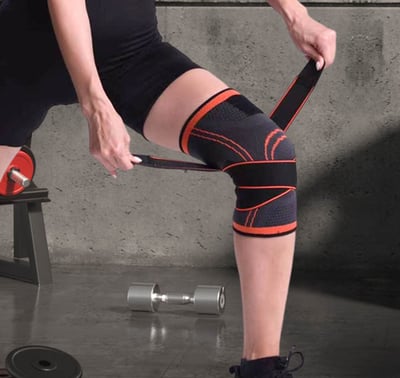 ~子甄彣璟~綁帶運動護膝 高透氣吸汗 跑步護膝 深蹲護膝 護膝 綁帶護膝 防滑護膝 籃球護膝 運動護膝 護膝套 護具6