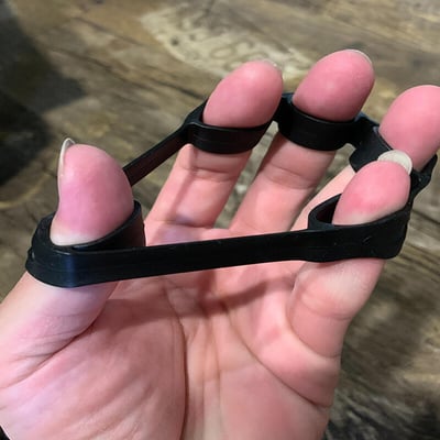 ~子甄彣璟~握力三件套-五指訓練器 握力器 握力球 指力 握力圈 握力蛋 健身訓練 橡膠圈 中老年復健 康複 矽膠 5