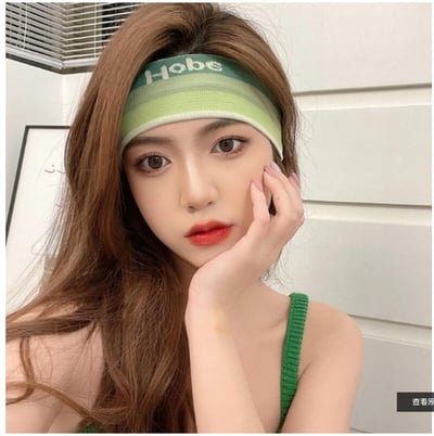 ~子甄彣璟~Hope 運動 頭帶 吸汗 止汗 頭帶 運動汗帶 束髮圈 髮帶 頭巾 跑步 慢跑 瑜珈 健身 細窄帶 運動頭巾 髮箍 1